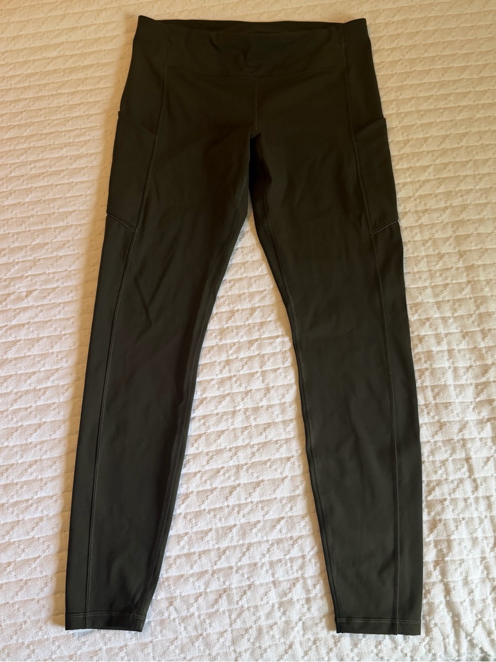 Lululemon Olive Green Speed Up Leggings Size 10